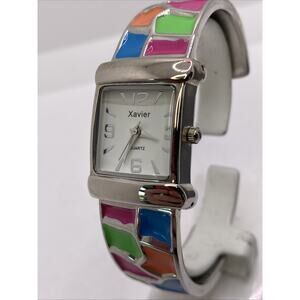 Xavier Womens Colorful Cuff Bangle Watch New Battery